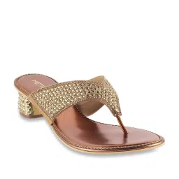 Metro Women's Golden Thong Sandals image 1
