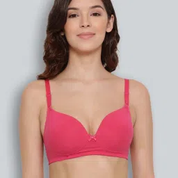 Lyra Fuchsia Cotton Seamless Bra image 1