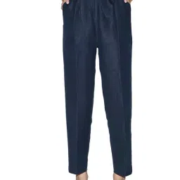 Cover Story Navy Linen Trousers-image-15
