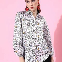 Cation White Printed Shirt-picture-45