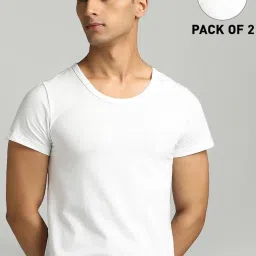 Puma White Regular Fit Vest - Pack Of 2 image 1