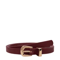 Forever Glam by Pantaloons Maroon Narrow Belt for Women image 1