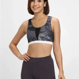 Forever 21 Black Printed Sports Bra image 1