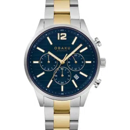 Obaku V205GUCLSF Skov Dual Time Watch for Men image 1