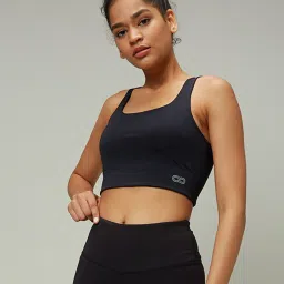 SILVERTRAQ Black Full Coverage Sports Bra image 1