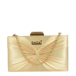 Enoki by Baggit Cujo N Golden Solid Clutch image 1