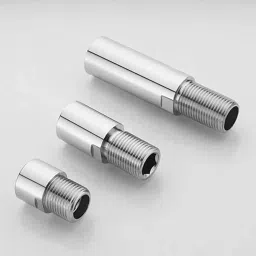 CLINTON 2.5 inch Extension Nipple Brass For Pipe Fittings (Pack of 8) image 2