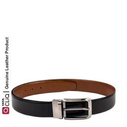 Kara Black & Tan Leather Reversible Belt for Men image 1