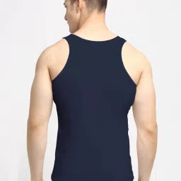 Friskers Multi Cotton Slim Fit Vest - Pack of 2 image 3