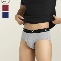 XYXX Multicolor Briefs - Pack of 3 image 1
