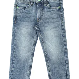 Allen Solly Junior Blue Solid Jeans image 1