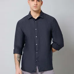 Cantabil Navy Regular Fit Shirt image 1