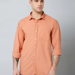 Cantabil Orange Regular Fit Shirt image 1