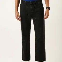 Bene Kleed Charcoal Lightly Washed Relaxed Fit Cotton Jeans image 1