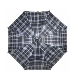 Eume Forlin Black Checks 1 Fold Umbrella - 23 inch image 1