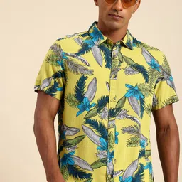 Being Human Slim Fit Tropical Printed Casual Shirt-image-17