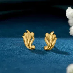 P.N.Gadgil Jewellers 22KT (916) BSI Gold Flourishing Glam Stud Earring for Women-image-49