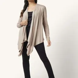 Honey by Pantaloons Beige Full Sleeves Shrug image 1