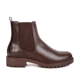 London Rag Women's Brown Chelsea Boots image 1