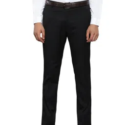Tommy Hilfiger Black Straight Fit Trousers image 1