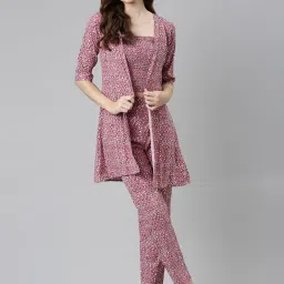 showoffff SHOWOFF Mauve Printed Co-Ord Set image 1