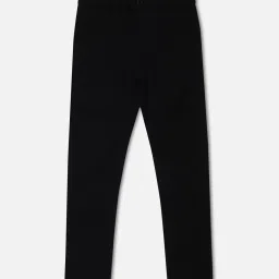 Allen Solly Junior Black Solid Trousers image 1