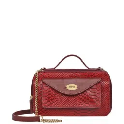 Hidesign Lilac 02 Sb Red Textured Medium Sling Handbag image 1