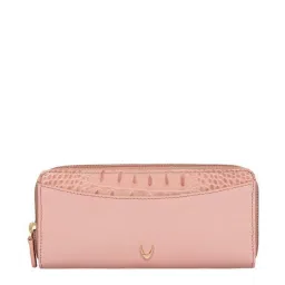 Hidesign Lilac W1 Sb Pink Textured Medium Zip Around Wallet image 1