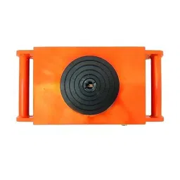 Nutronics 8000 Kg Maximum Load 360° 6 Wheels Cast Steel & PU Heavy Duty Mover Cargo Trolley, NS CT-8T image 4
