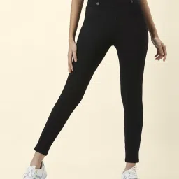 People by Pantaloons Black High Rise Tights image 1