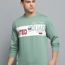 showoffff Showoff Sea Green Regular Fit Printed Sweatshirt image 1