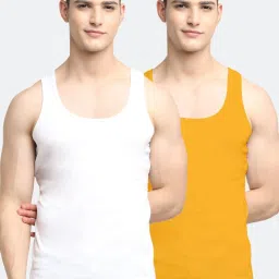 Friskers Multi Cotton Slim Fit Vest - Pack of 2 image 1