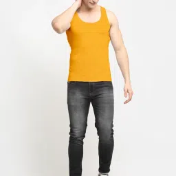 Friskers Multi Cotton Slim Fit Vest - Pack of 2 image 5