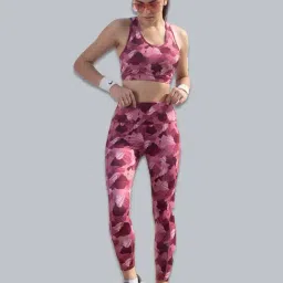 Soie Maroon Abstract Sports Bra image 5