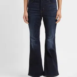 Levi's Blue Blended Bootcut High Rise Jeans-image-11