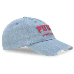 Puma Team Light Blue Cotton Baseball Cap-image-49