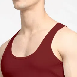 Friskers Multi Cotton Slim Fit Vest - Pack of 2 image 4