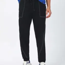 Bewakoof Black Beauty Relaxed Fit Joggers-image-27