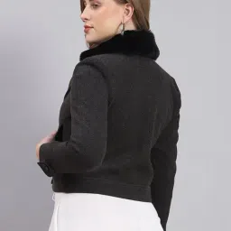 Monte Carlo Black Regular Fit Coat image 2