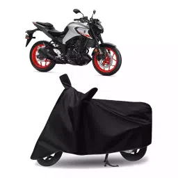 Auto Pearl Bike Cover for Yamaha MT 03 (Black)-picture-24