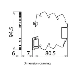 DEHN Surge Arrester Terminal Block Yellow 2 Pole 5 V Nominal Voltage 0.5 A Nominal Current, DCO SD2 MD HF 5 image 3