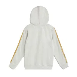 lil tomatoes Li'l Tomatoes Kids Ecru Textured Hoodie image 2