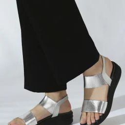 Inc.5 Women's Silver Ankle Strap Wedges-picture-28