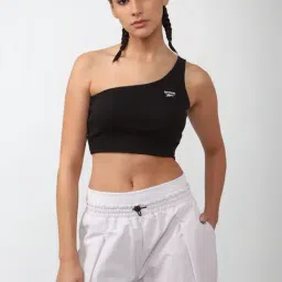 Reebok Black Cotton Printed Sports Crop Top-image-42