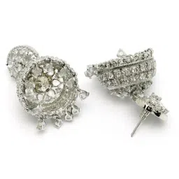 Karatcart Silver Earrings for Women image 4