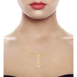 Waman Hari Pethe Jewellers 18k Gold & Diamond Pendant without Chain for Women image 2