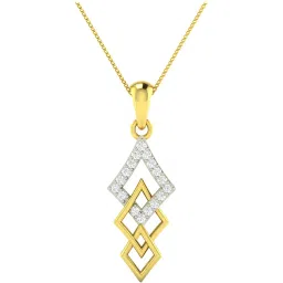 Waman Hari Pethe Jewellers 18k Gold & Diamond Pendant without Chain for Women image 1