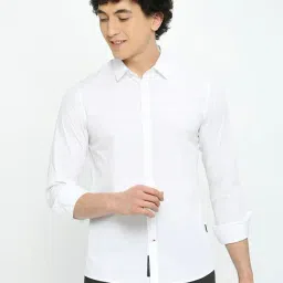 Being Human White Slim Fit Shirt-picture-16