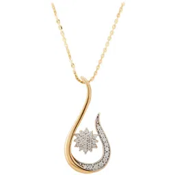 Waman Hari Pethe Jewellers 18k Gold & Diamond Pendant without Chain for Women image 1