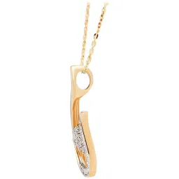 Waman Hari Pethe Jewellers 18k Gold & Diamond Pendant without Chain for Women image 4